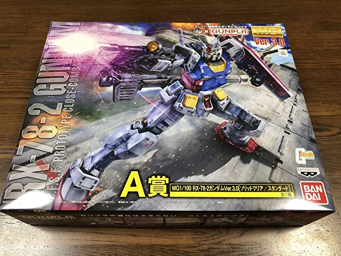 LIMITED Ichiban Kuji Collaboration, A Award, MG 1/100 RX-78-2 Gundam Ver. 3.0 (Solid Clear/Standard)