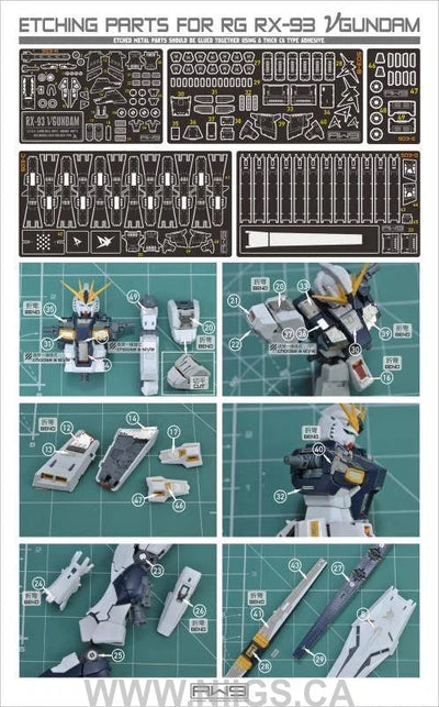 Madworks S03 Etching Parts for RG RX-93 Nu Gundam