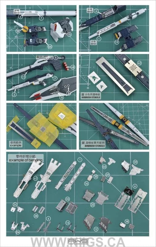 Madworks S03 Etching Parts for RG RX-93 Nu Gundam
