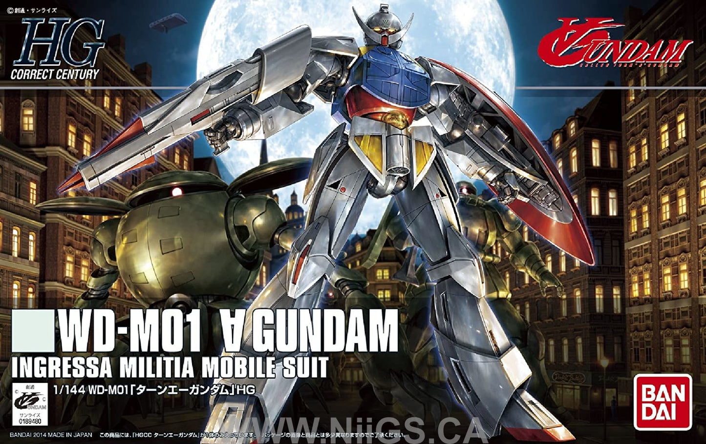 BANDAI Hobby HGCC 1/144 Turn A Gundam