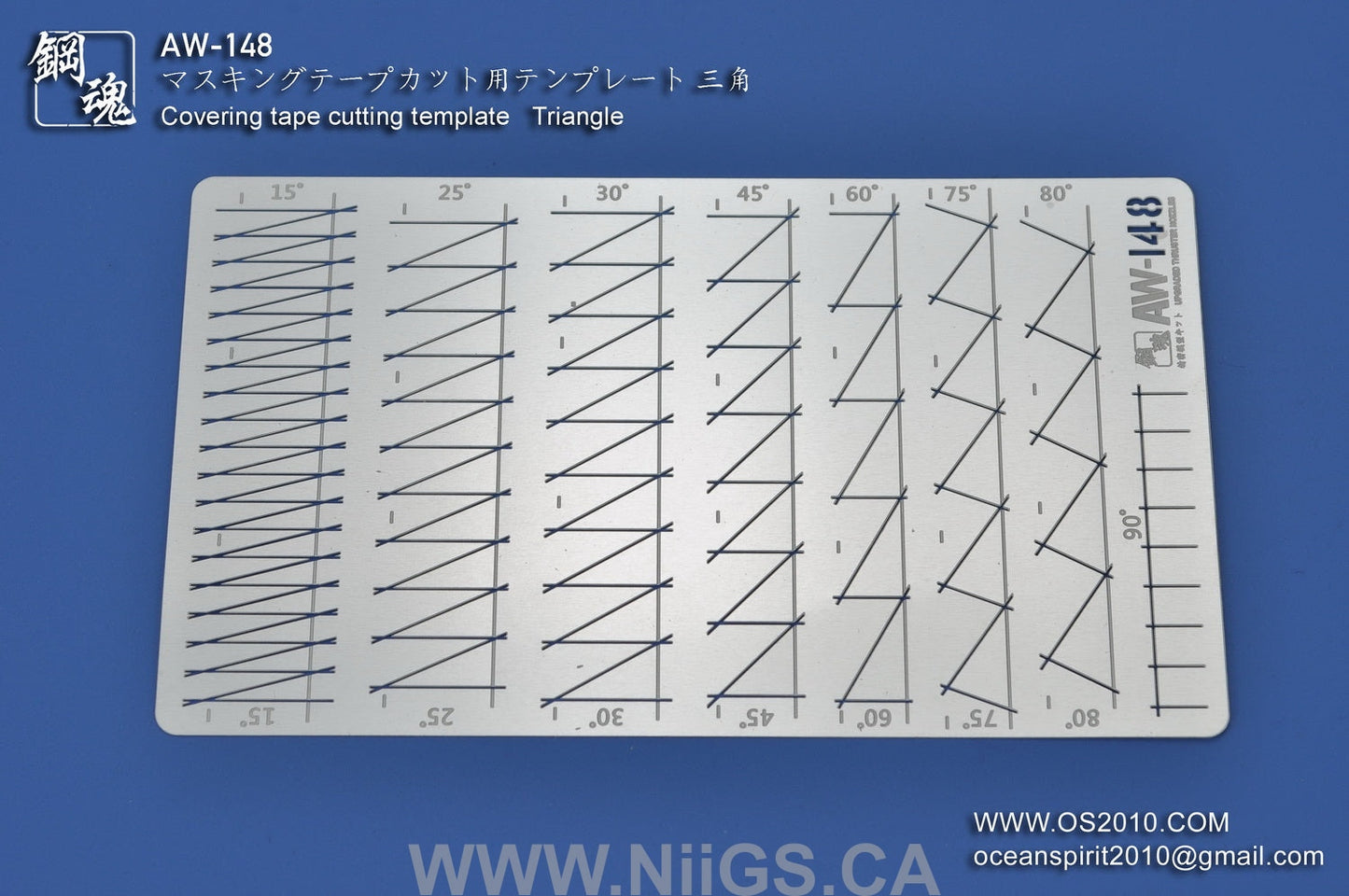 Madworks AW-148 Masking Tape Cutting Template Triangle
