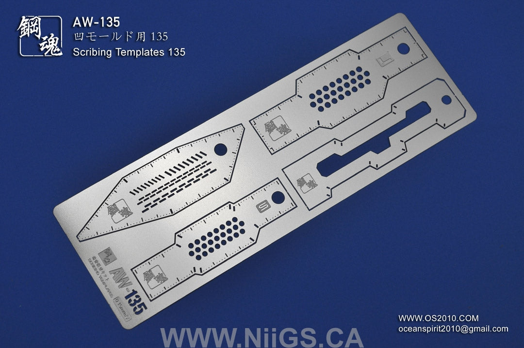 Madworks AW-135 Scribing Templates