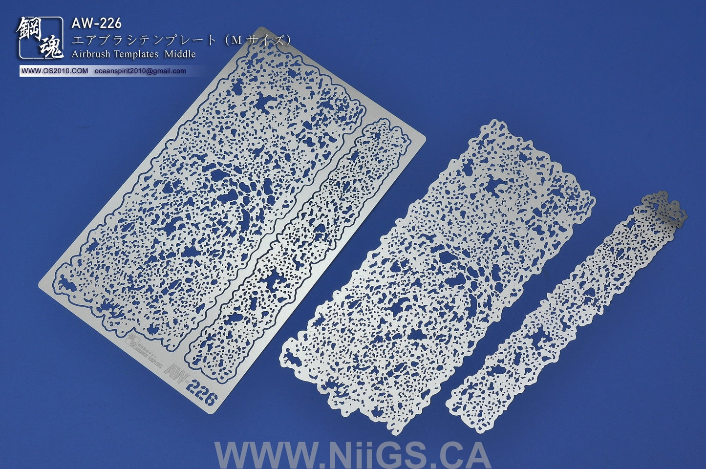 MADWORKS AW-226 AIRBRUSH TEMPLATE MIDDLE