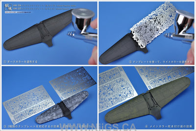 MADWORKS AW-226 AIRBRUSH TEMPLATE MIDDLE