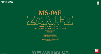 PG 1/60 Perfect Grade MS-06-F Zaku 2