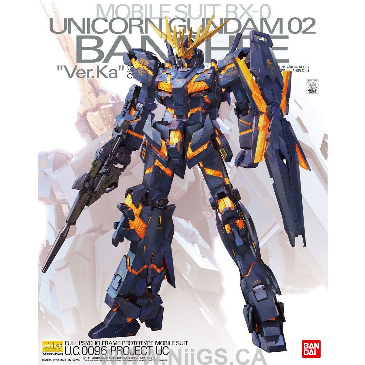 BANDAI Hobby MG 1/100 Unicorn Gundam 02 Banshee Ver.Ka - Nii G Shop