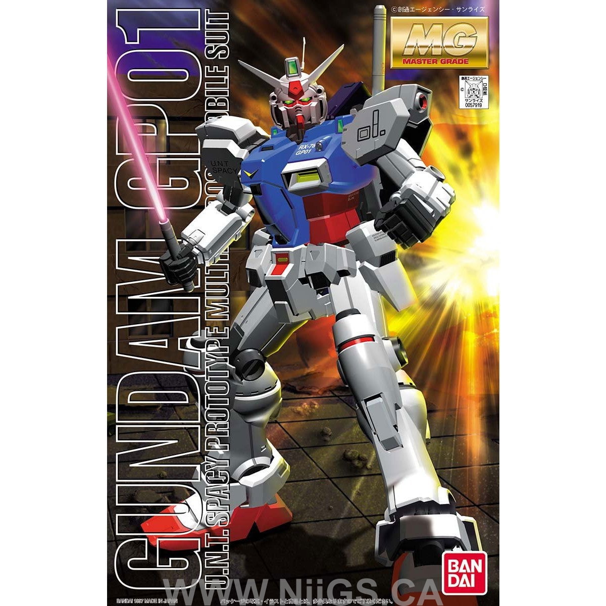 BANDAI Hobby MG GP-01 Gundam - Nii G Shop