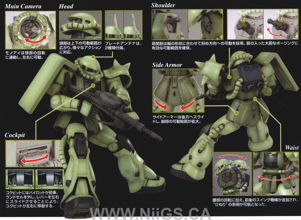 BANDAI Hobby MG MS-06F Zaku2 Ver.2.0 - Nii G Shop