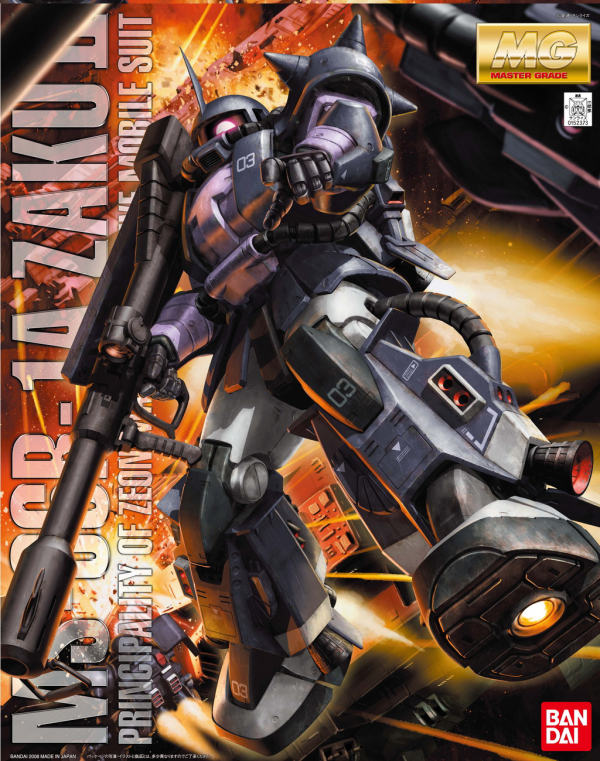 MG 1/100 MS06R ZAKU BLACK TRI-STARS Ver. 2.0