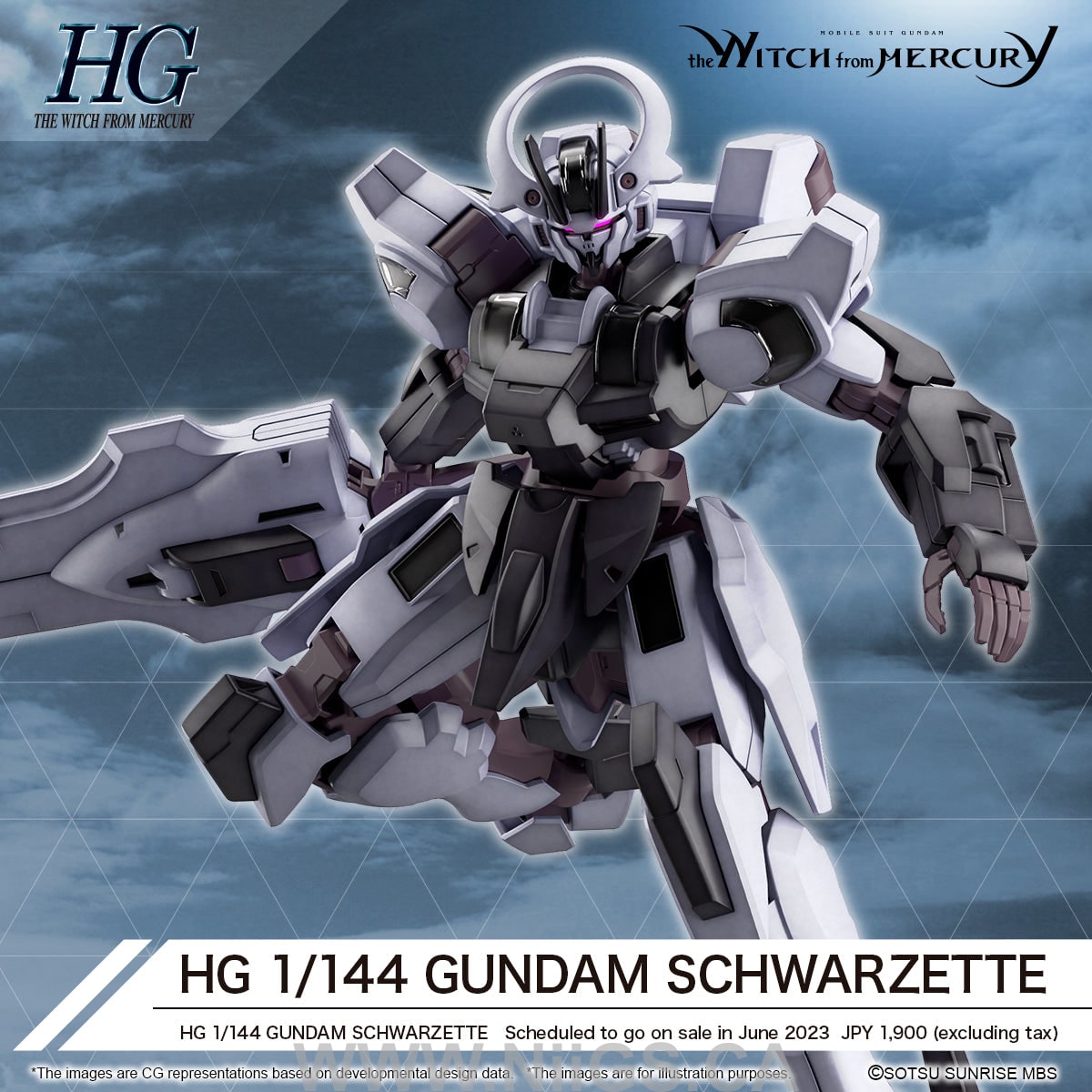 BANDAI HOBBY HG 1/144 GUNDAM SCHWARZETTE