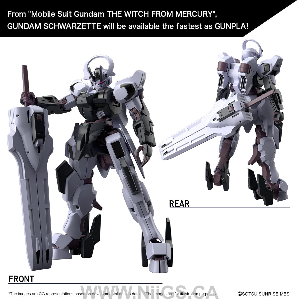 BANDAI HOBBY HG 1/144 GUNDAM SCHWARZETTE