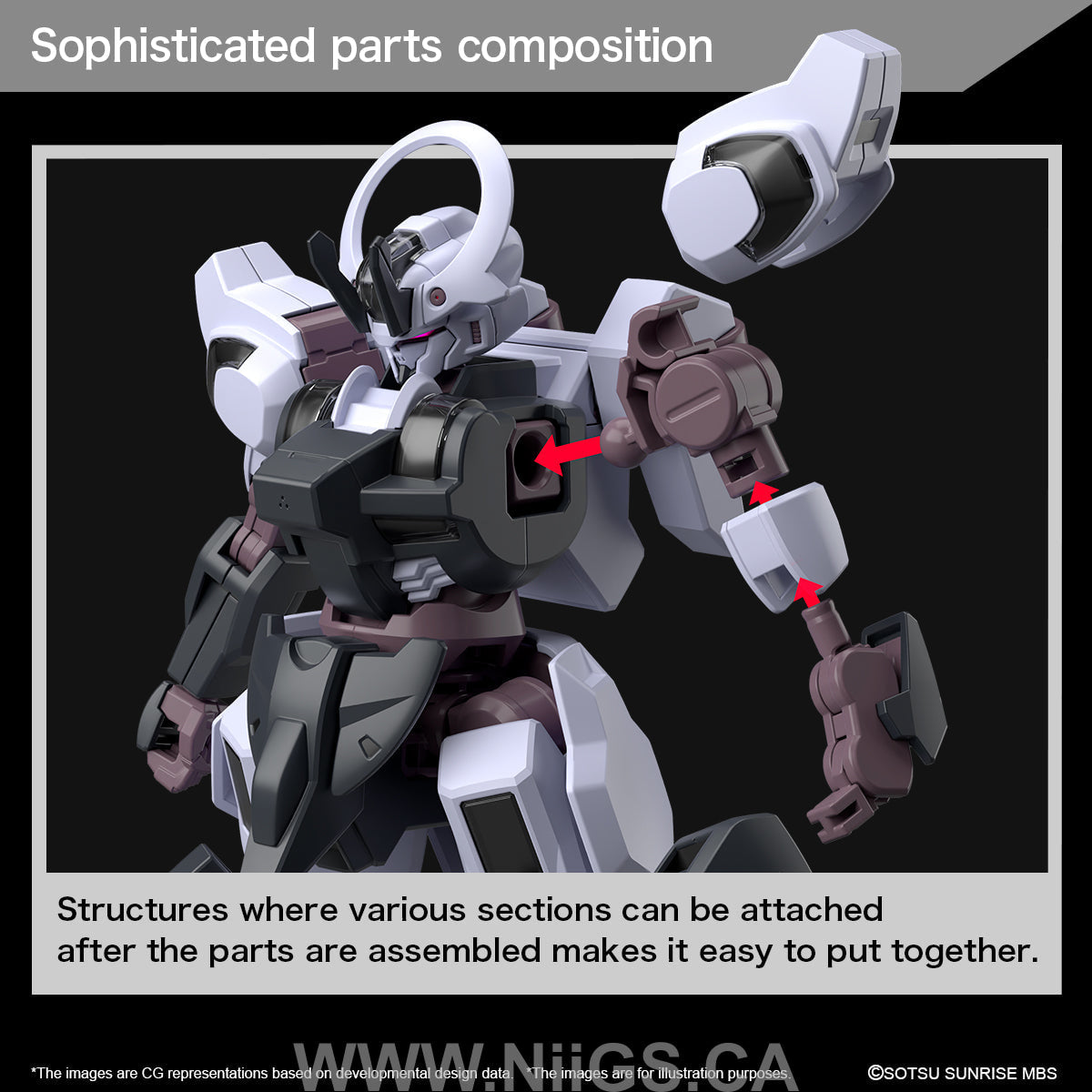 BANDAI HOBBY HG 1/144 GUNDAM SCHWARZETTE