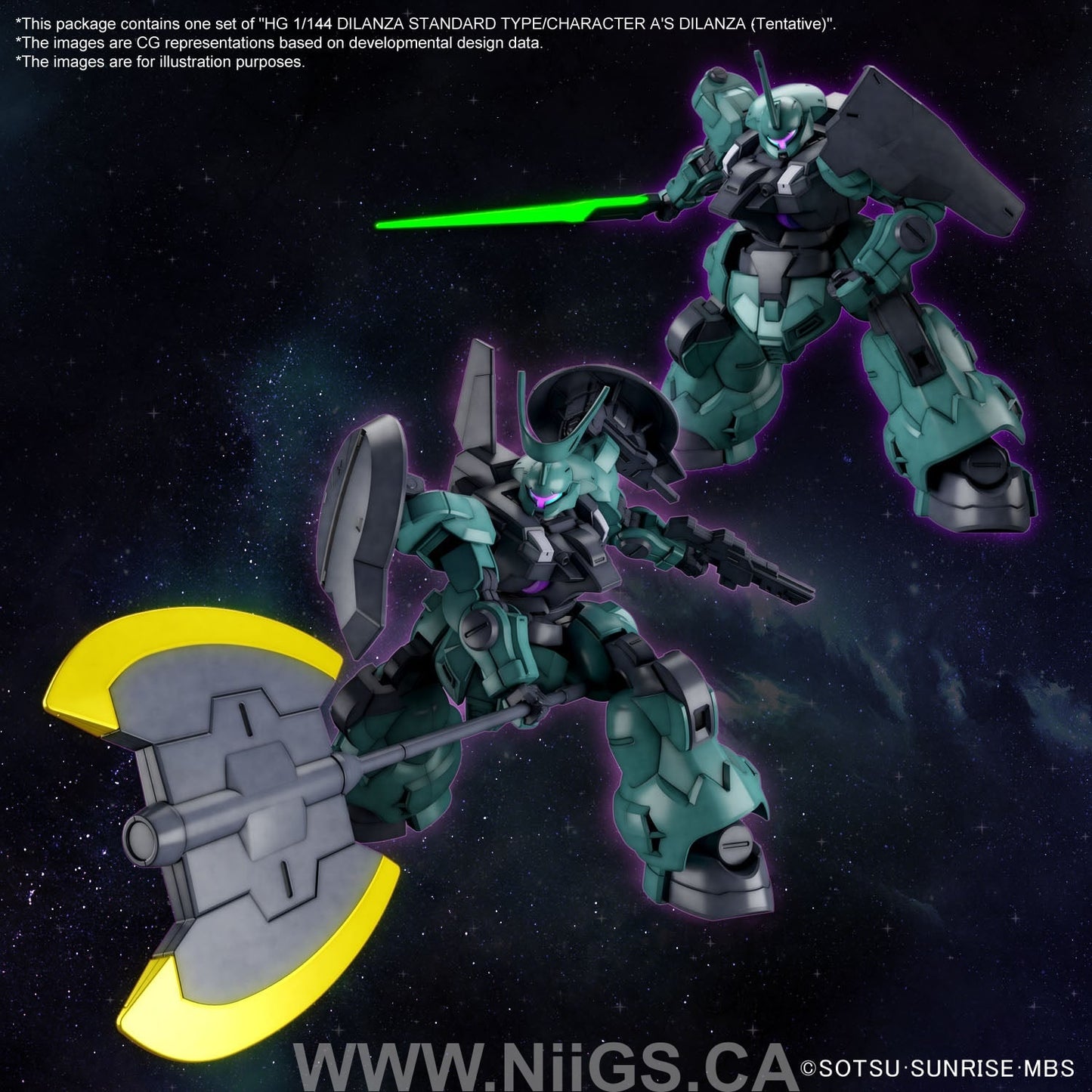 BANDAI HOBBY HG 1/144 DILANZA STANDARD TYPE/LAUDA’S DILANZA