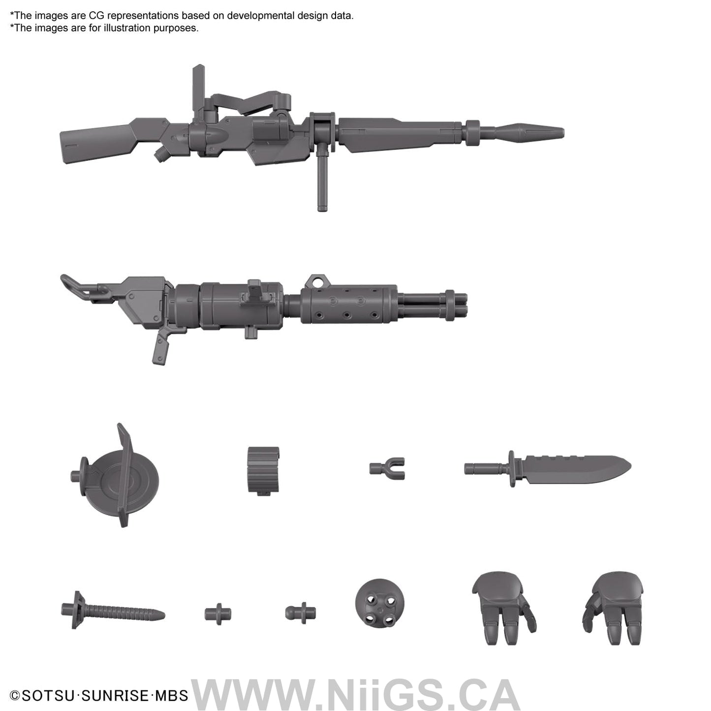 HG 1/144 EXPANSION PARTS SET for DEMI TRAINER