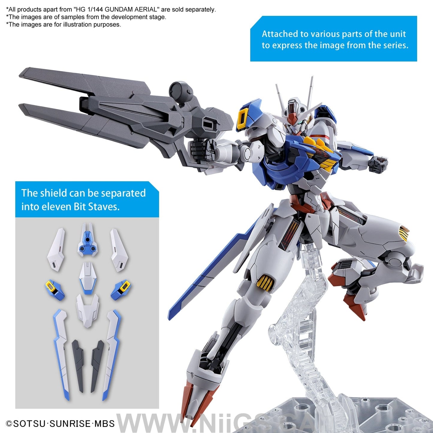 BANDAI HOBBY HG 1/144 GUNDAM AERIAL