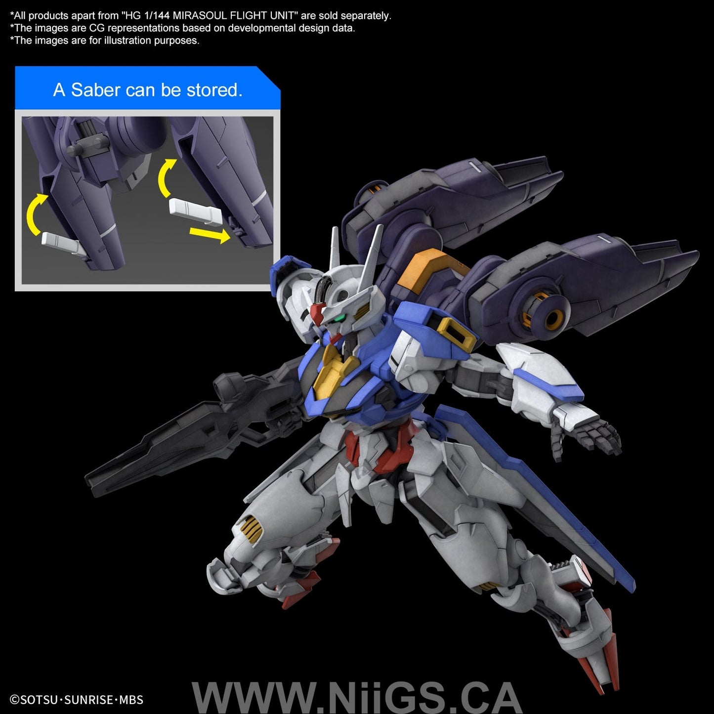 HG 1/144 MIRASOUL FLIGHT UNIT