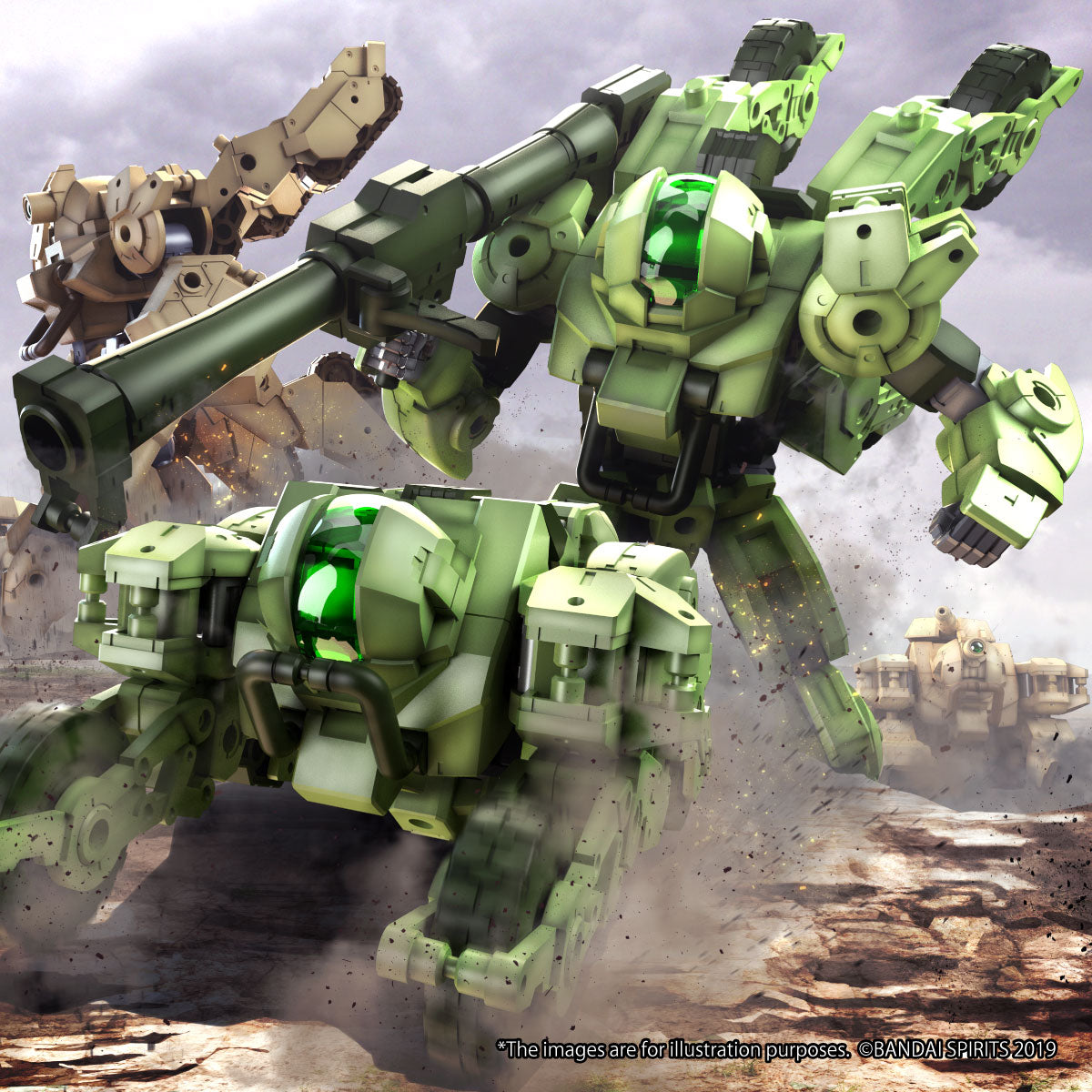 30MM 1/144 bEXM-33QB VOLPANOVA(QUAD BIKE Ver.)