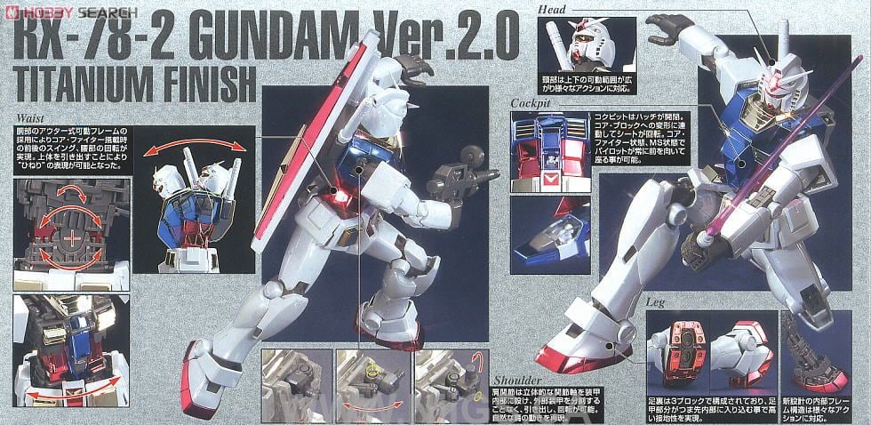 MG 1/100 RX78-2 Gundam Ver 2.0 Titanium Finish - Nii G Shop