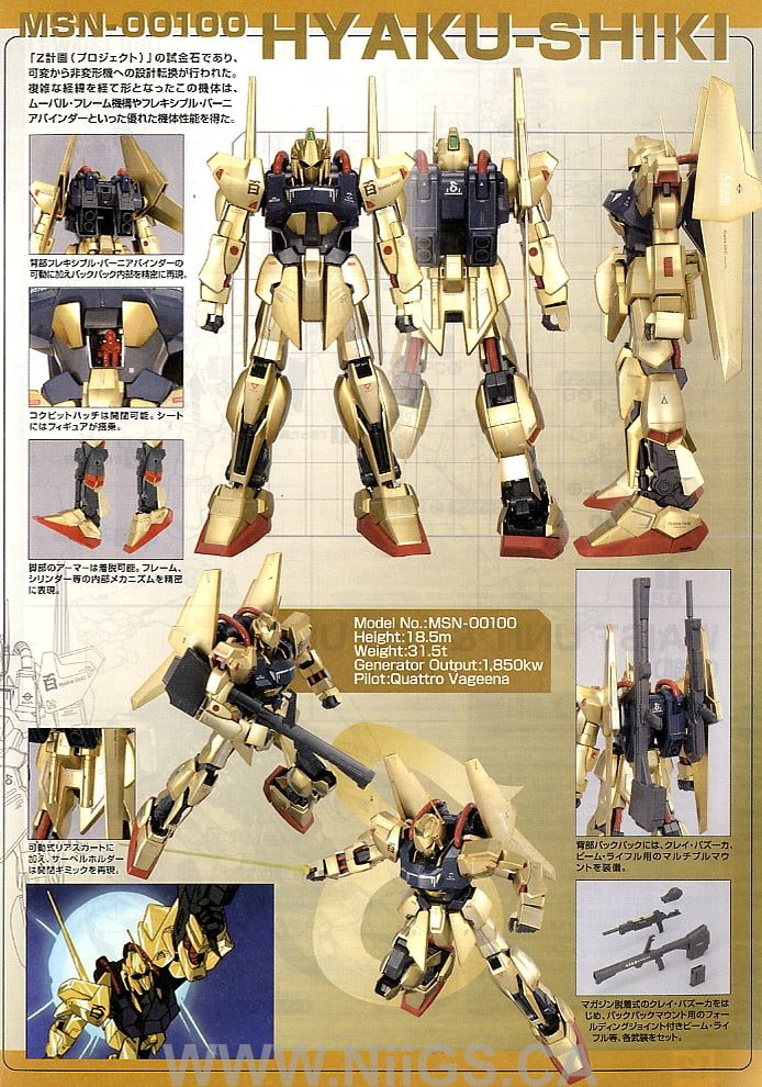MG Hyakushiki HD Color Ver - Nii G Shop