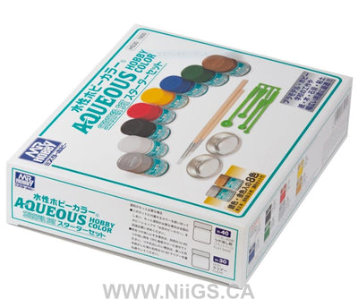 NEW AQUEOUS HOBBY COLOR STARTER SET
