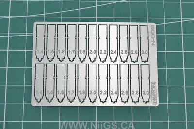 MADWORKS N-003 NERON PHOTOETCHED SPIN BLADES FOR PIVOT HOLES