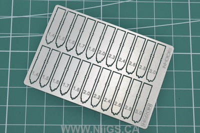 MADWORKS N-006 NERON PHOTOETCHED SPIN BLADES FOR PIVOT HOLES (ANGLED)
