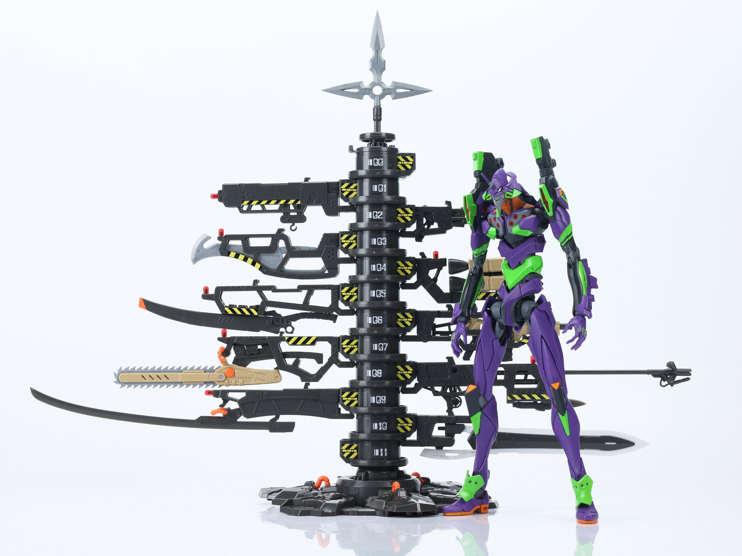 EW RG/HG 1/144 Evangelion General Weapon Set And Cross Storage Rack