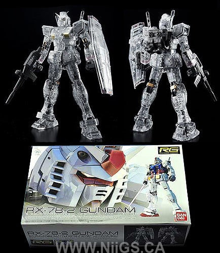 LIMITED RG 1/144 RX-78-2 GUNDAM MECHANICAL CLEAR VER.