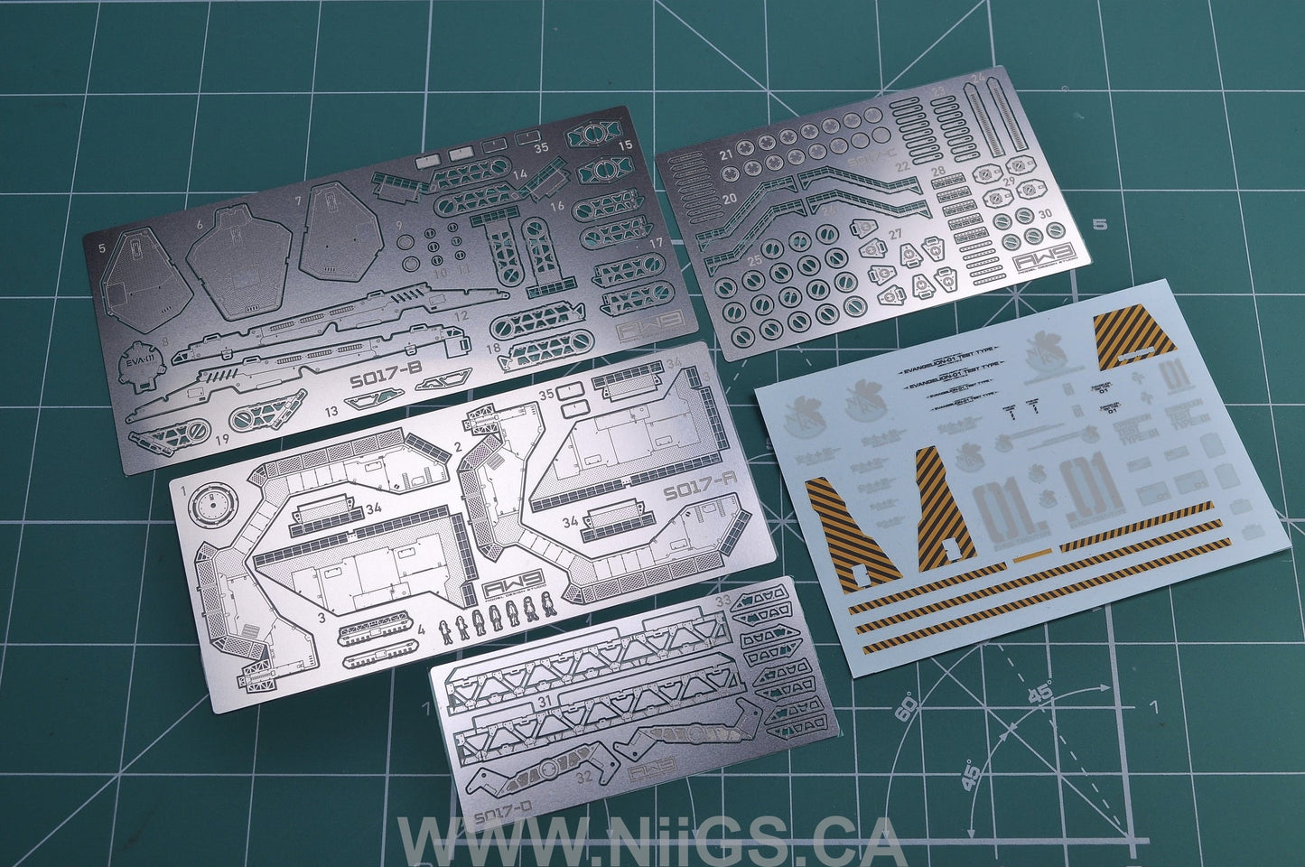 Madworks S17 RG EVA (Evangelion) Platform Photo-etched Parts