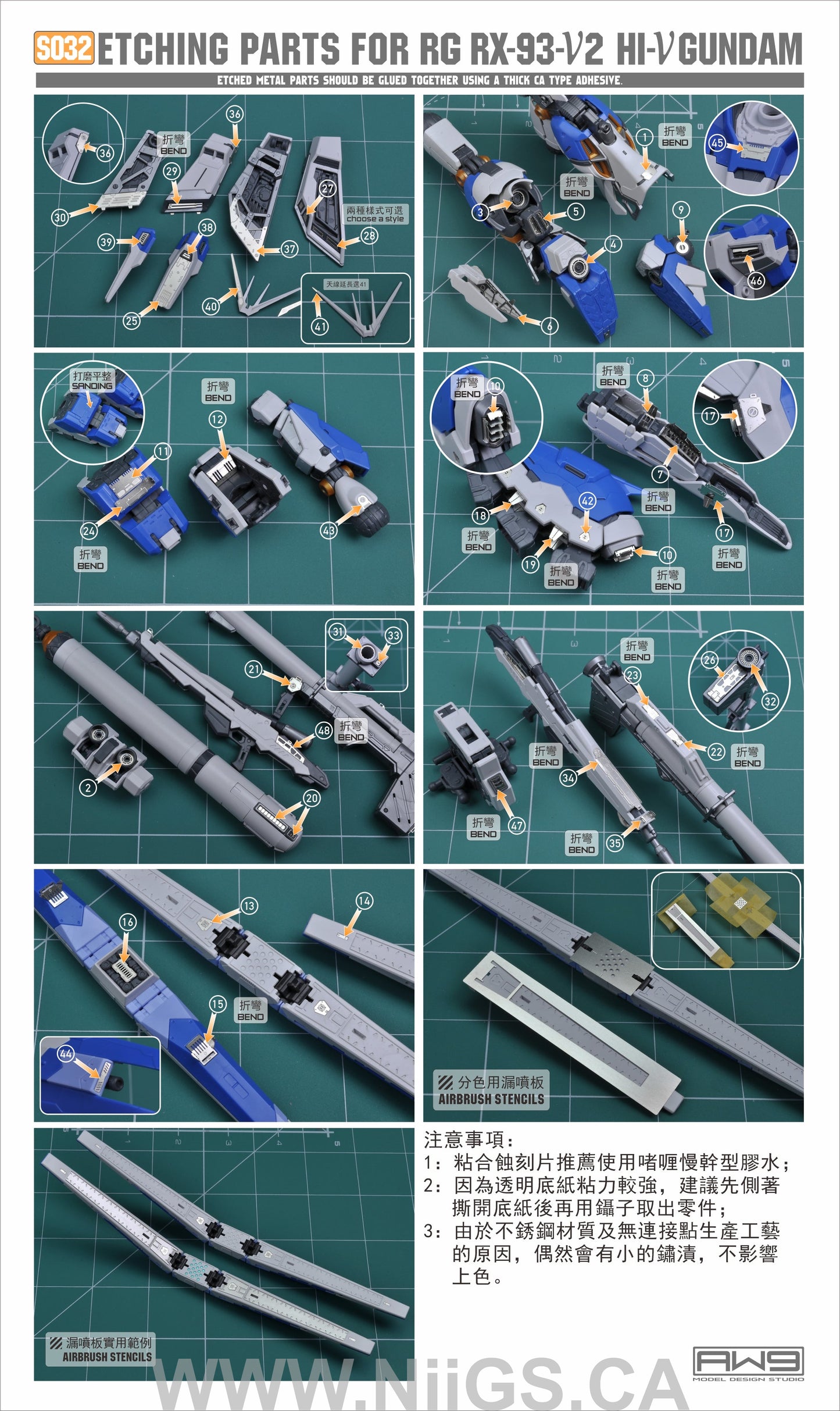 MADWORKS S32 FOR RG RX-93-V2 HI-V GUNDAM
