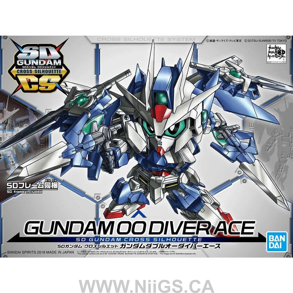 SDCS GUNDAM CROSS SILHOUETTE GUNDAM OO DIVER ACE - Nii G Shop