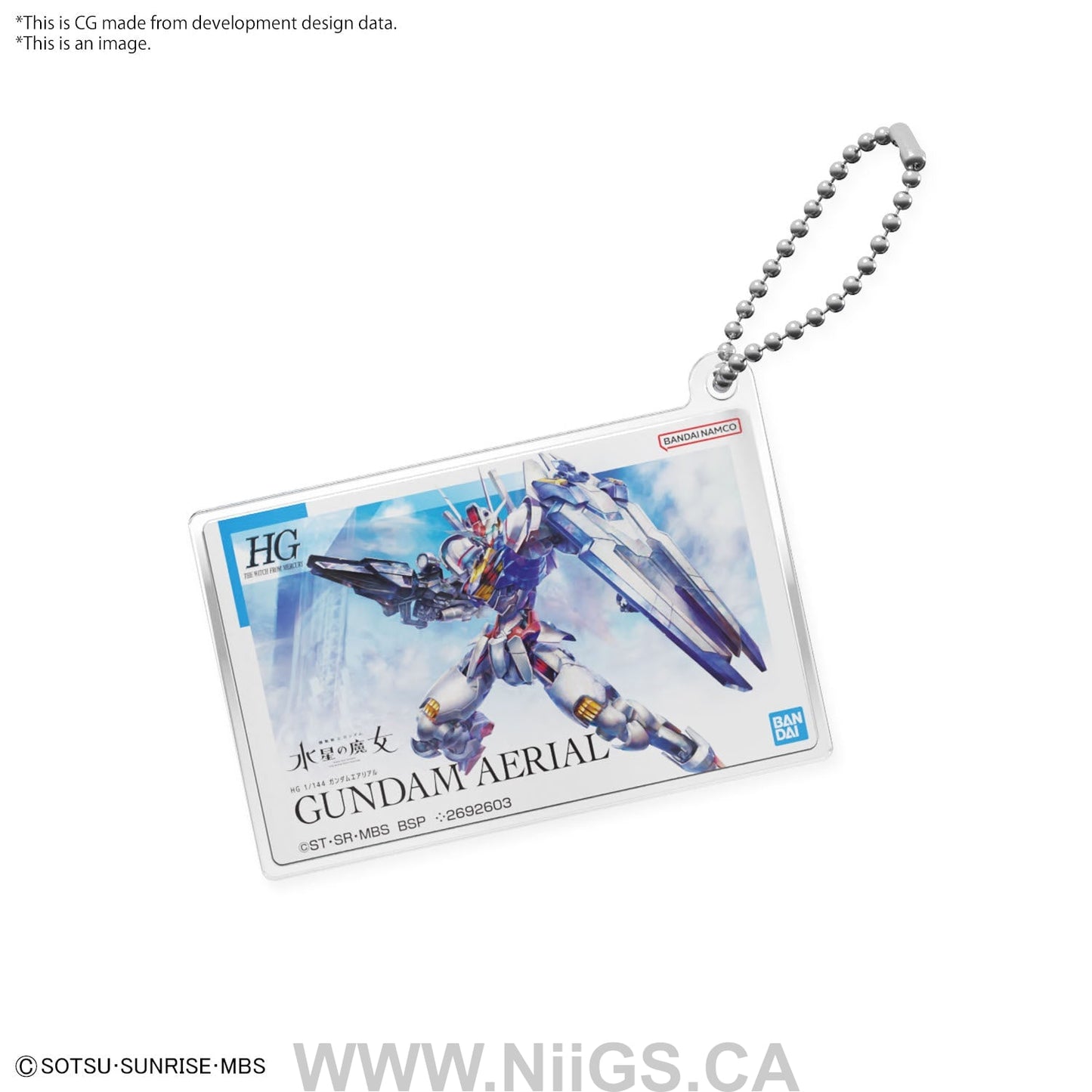 GUNPLA PACKAGE ART ACRYLIC BALL CHAIN