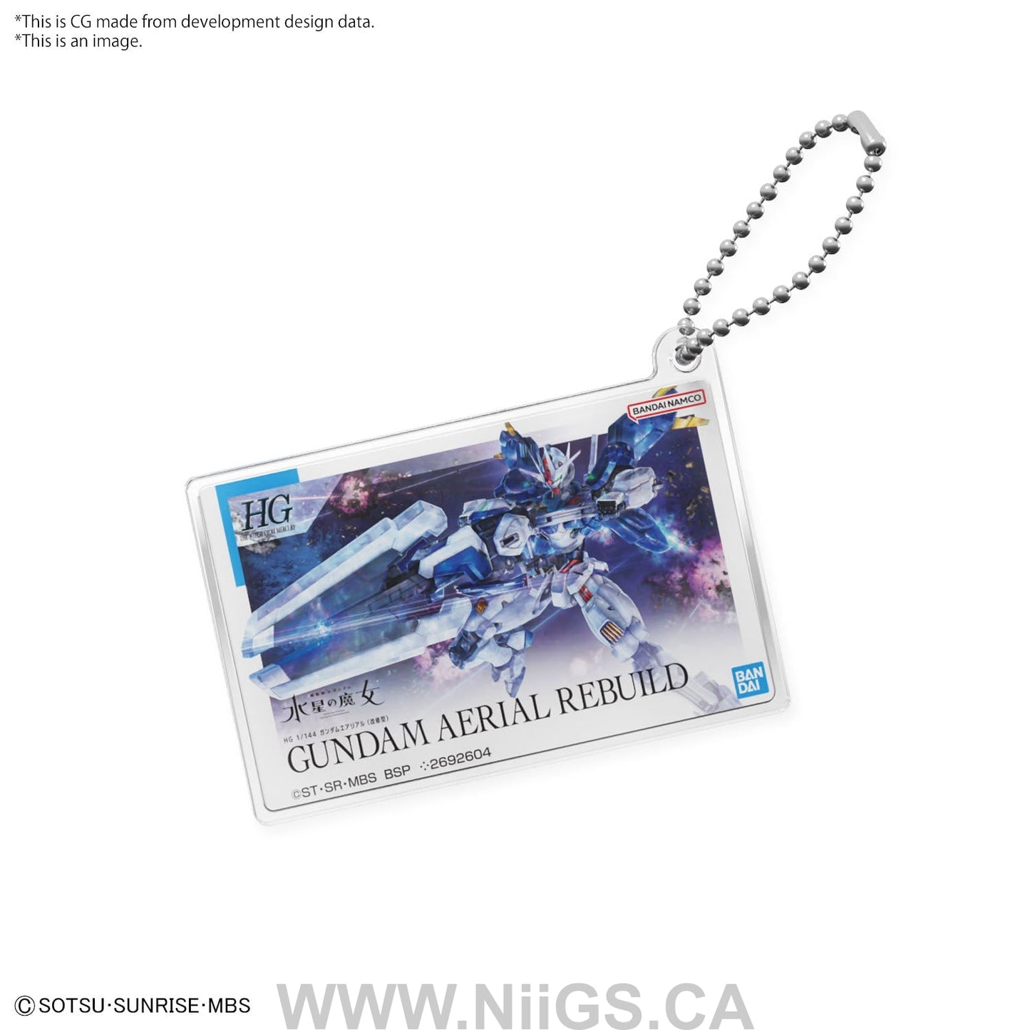GUNPLA PACKAGE ART ACRYLIC BALL CHAIN