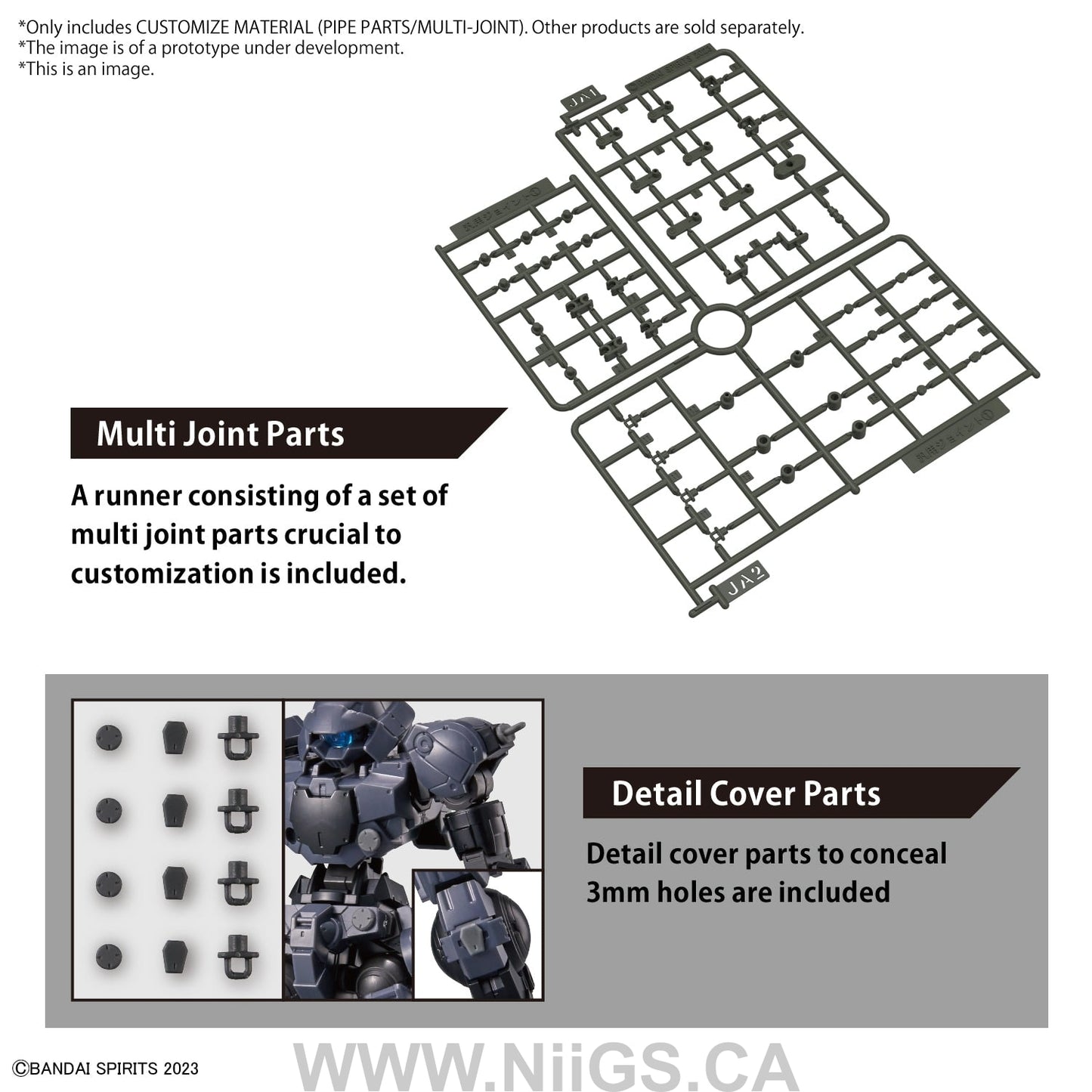 30MM CUSTOMIZE MATERIAL (PIPE PARTS/MULTI-JOINT)