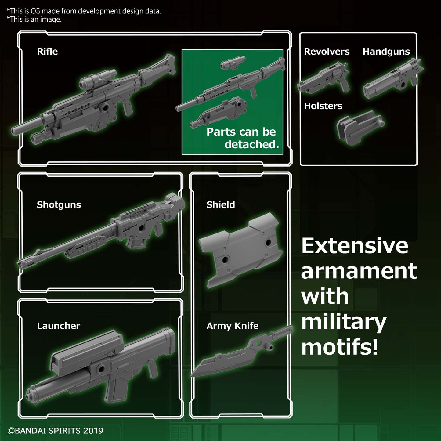 30MM CUSTOMIZE WEAPONS (MILITARY WEAPON)