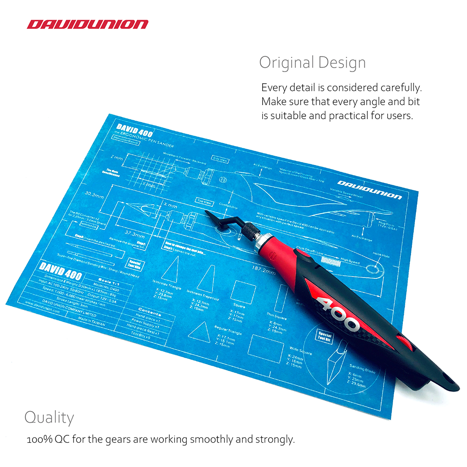 DAVIDUNION DAVID 400 - ERGONOMIC PEN SANDER