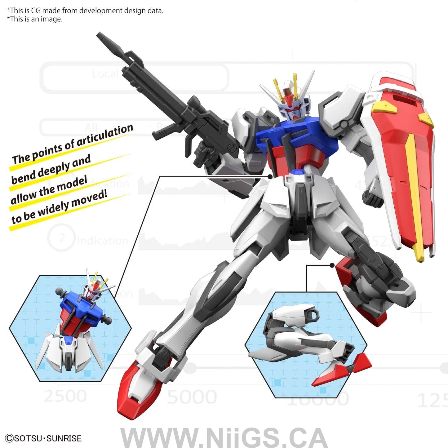 BANDAI HOBBY ENTRY GRADE 1/144 STRIKE GUNDAM