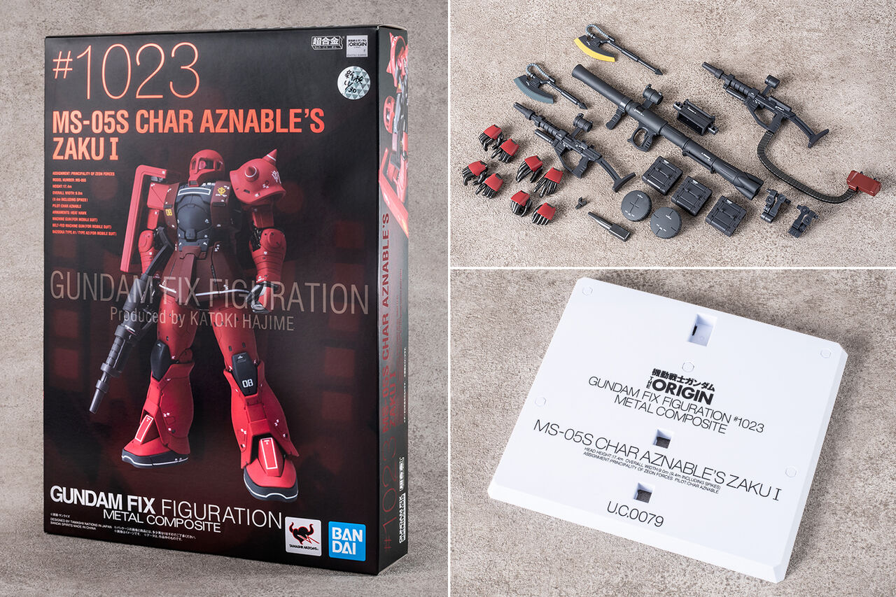 LIMITED BANDAI SPIRITS GUNDAM FIX FIGURATION METAL COMPOSITE 機動戦士ガンダムTHE  ORIGIN MS-05S ザクI(シャア専用機)