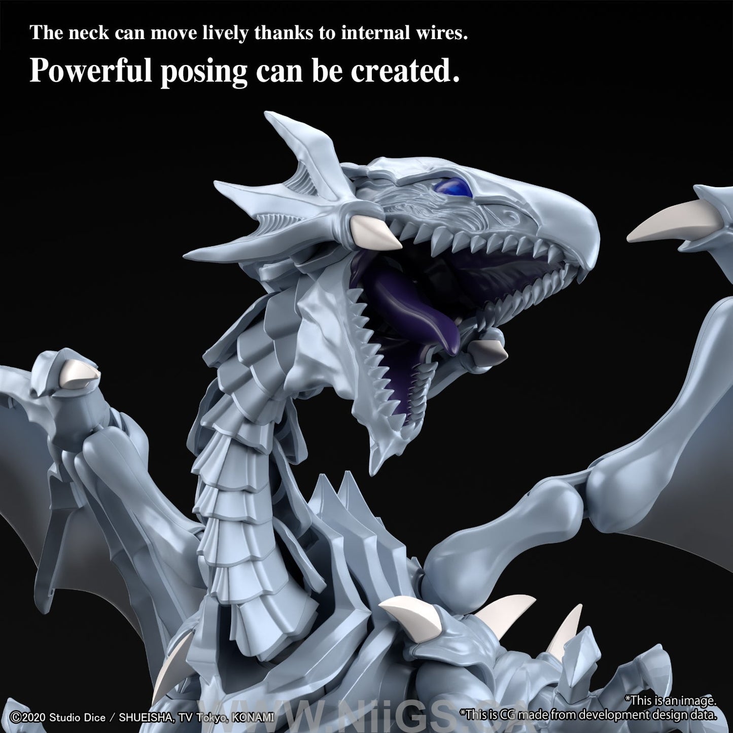 BANDAI Hobby Figure-rise Standard Amplified Blue-Eyes White Dragon