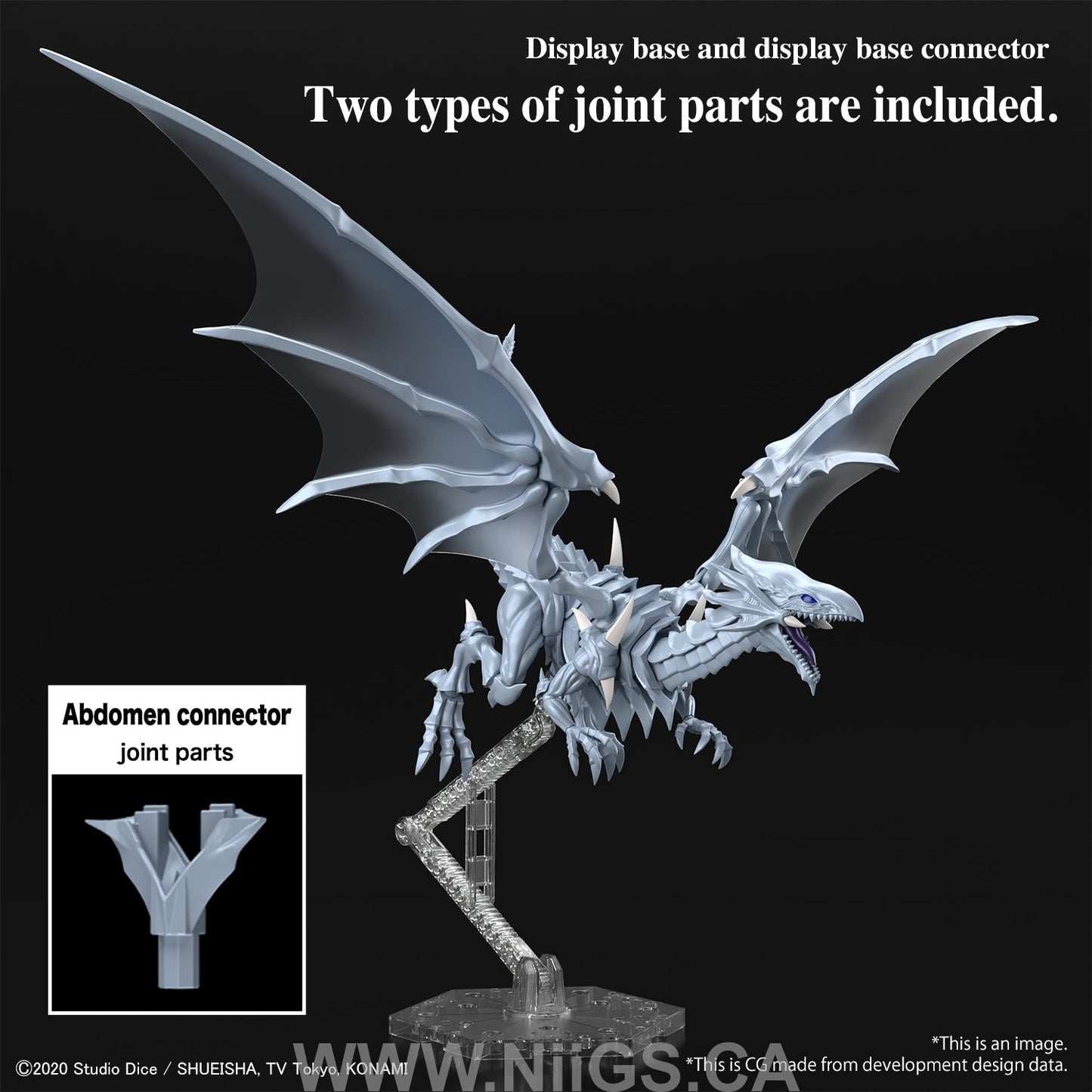 BANDAI Hobby Figure-rise Standard Amplified Blue-Eyes White Dragon