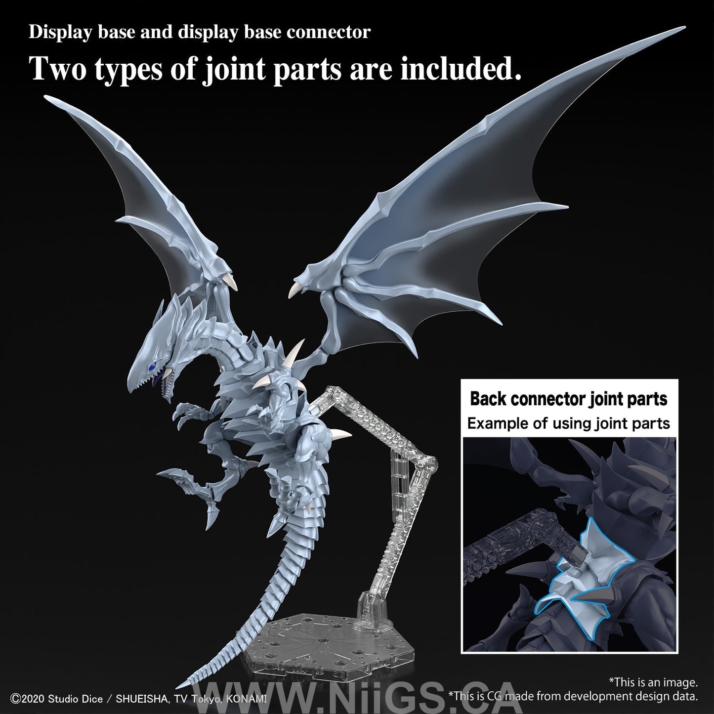BANDAI Hobby Figure-rise Standard Amplified Blue-Eyes White Dragon
