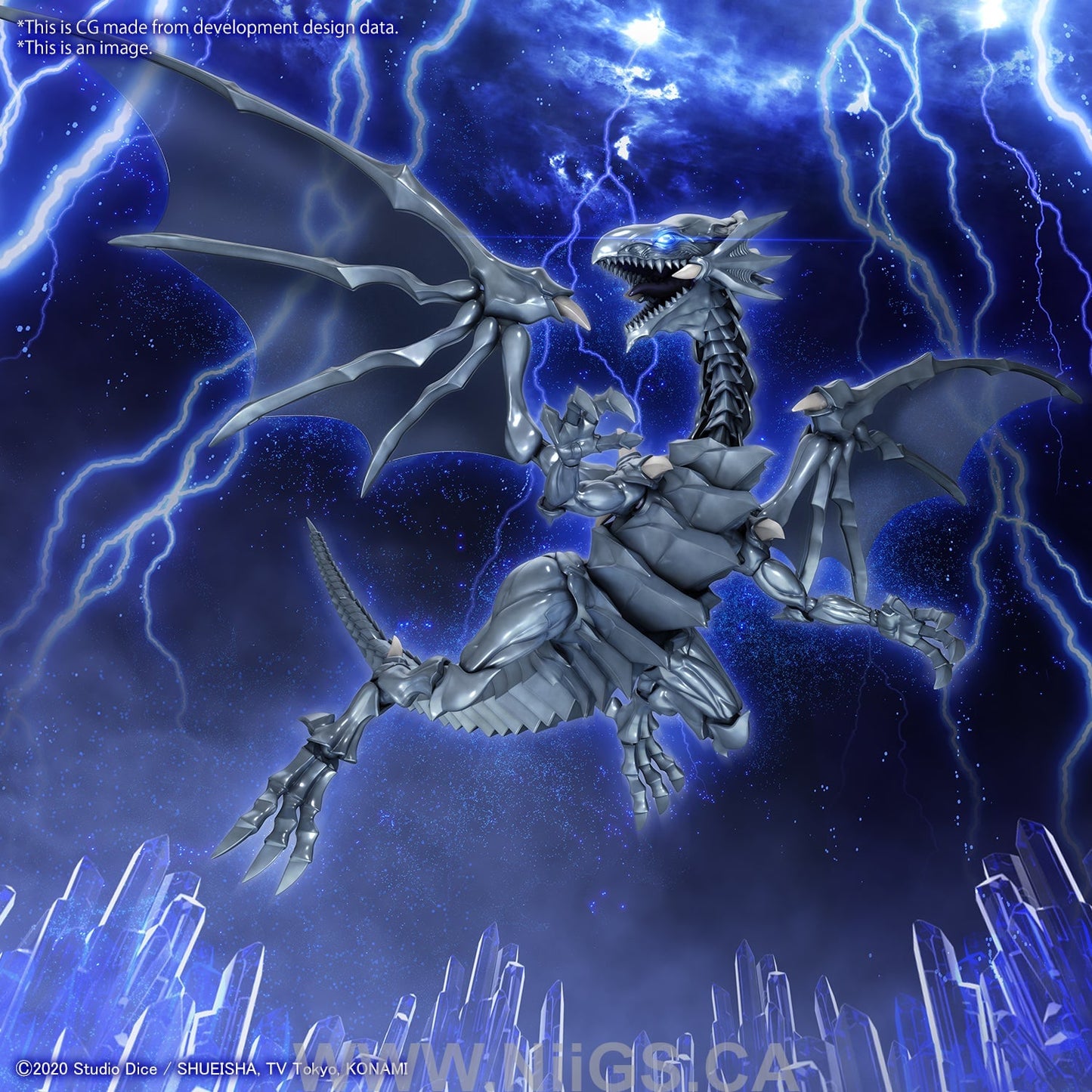 BANDAI Hobby Figure-rise Standard Amplified Blue-Eyes White Dragon
