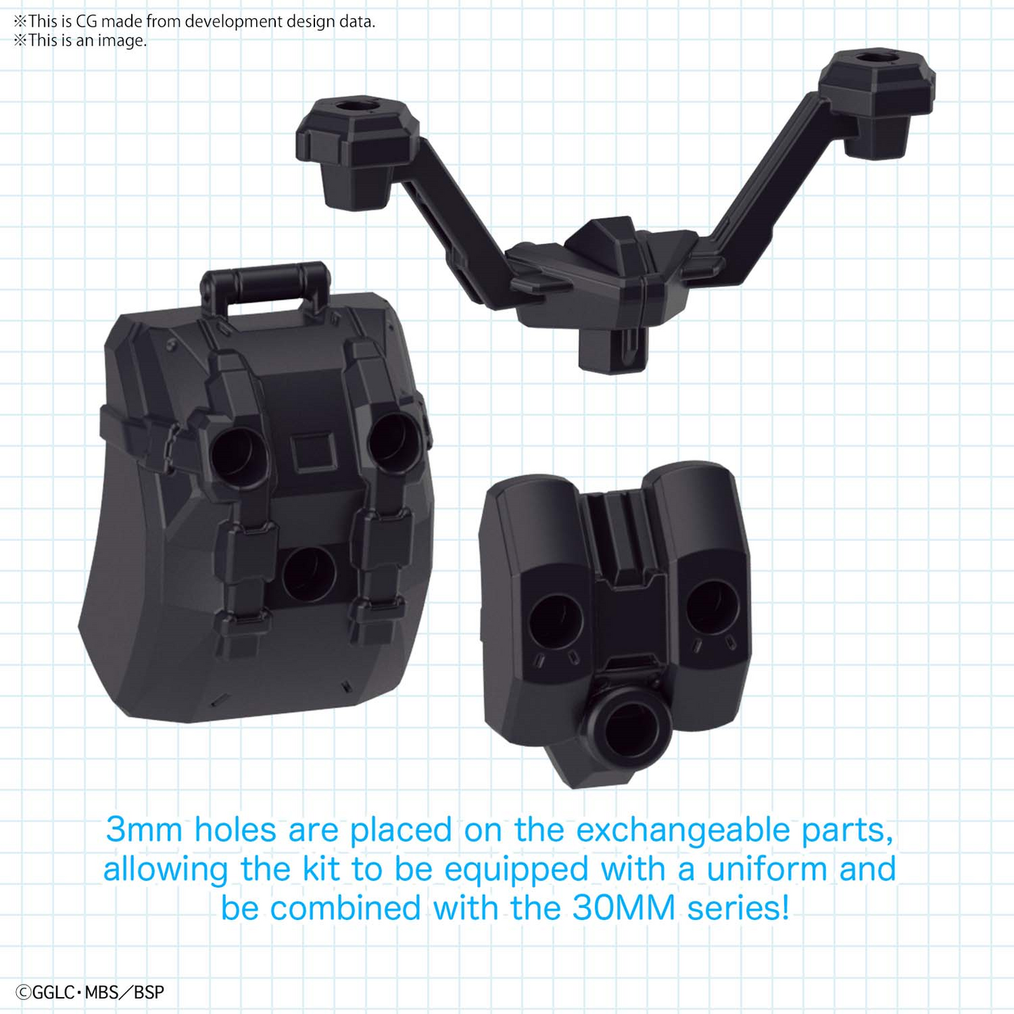 GIRL GUN LADY & 30 MINUTES SISTERS COMPATIBLE OPTION PARTS SET