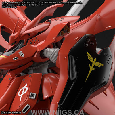 GUNDAM DECAL 129 - HG 1/144 NIGHTINGALE