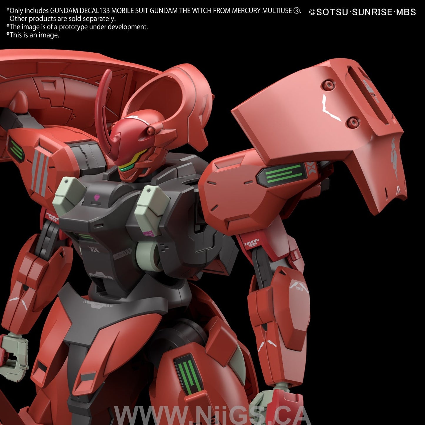 GUNDAM DECAL 135 - MOBILE SUIT GUNDAM THE WITCH FROM MERCURY MULTIUSE 3