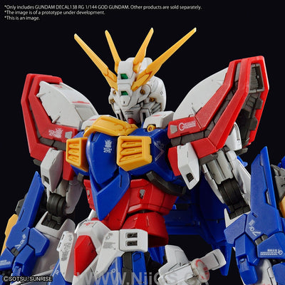 GUNDAM DECAL 138 - RG 1/144 GOD GUNDAM
