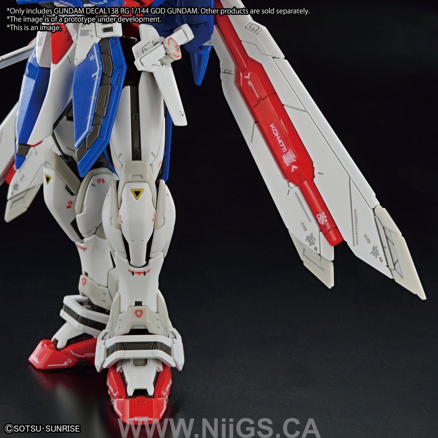 GUNDAM DECAL 138 - RG 1/144 GOD GUNDAM