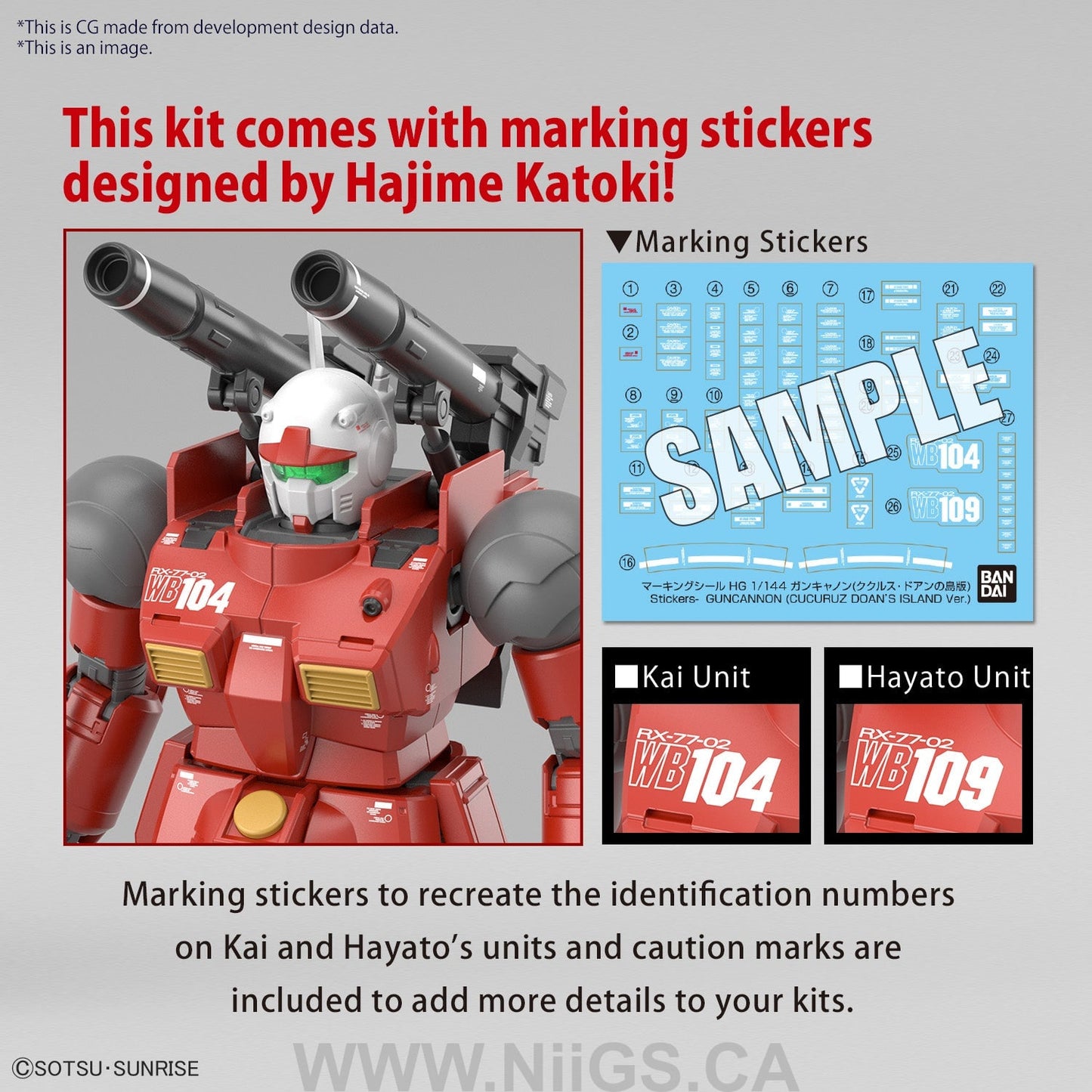 BANDAI HOBBY HGUC 1/144 GUNCANNON (CUCURUZ DOAN’S ISLAND Ver.)