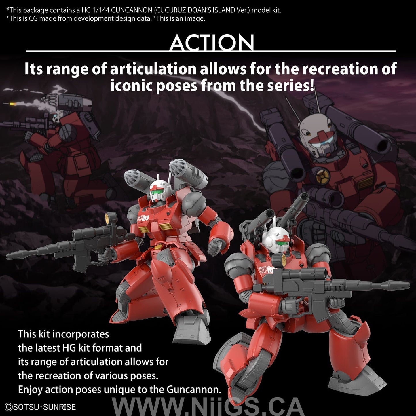 BANDAI HOBBY HGUC 1/144 GUNCANNON (CUCURUZ DOAN’S ISLAND Ver.)