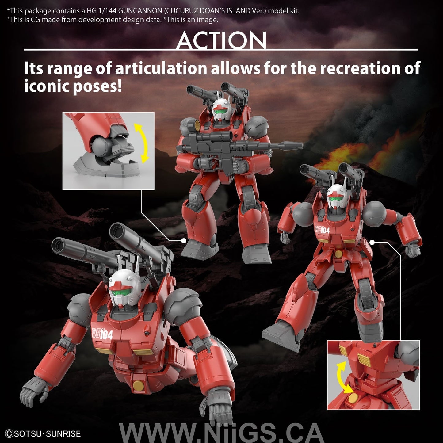 BANDAI HOBBY HGUC 1/144 GUNCANNON (CUCURUZ DOAN’S ISLAND Ver.)